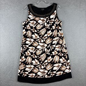 Nicole by Nicole Miller Sleeveless Scarf Dress Women’s Size 14 Black White